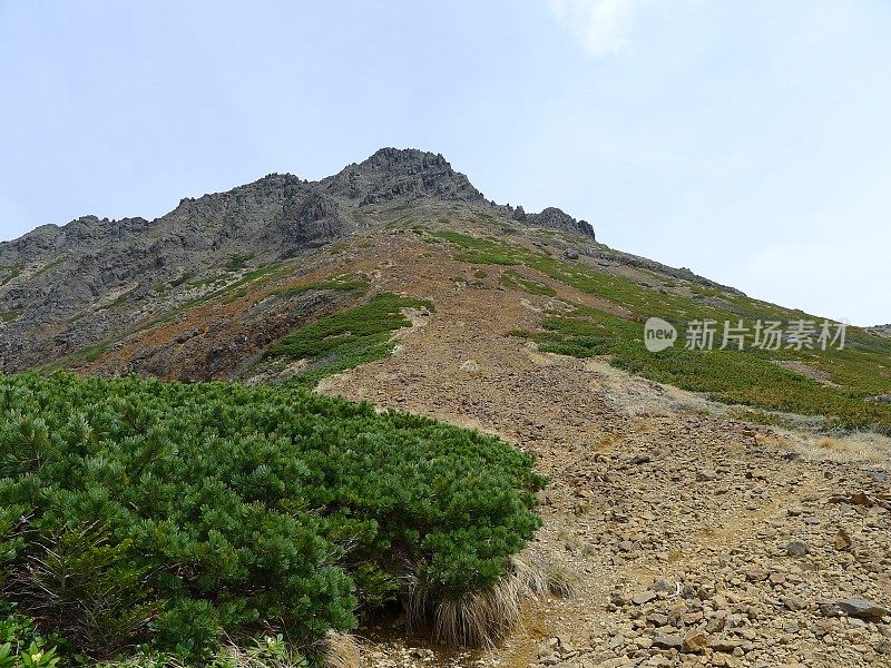 Mount Akadake (赤岳) of Yatsugatake in Japan (百名山)